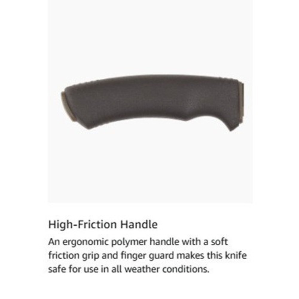 Morakniv 4.3" Carbon Steel Bushcraft Knife w/ Sheath Black Fixed Blade M-10791 - Picture 7 of 9